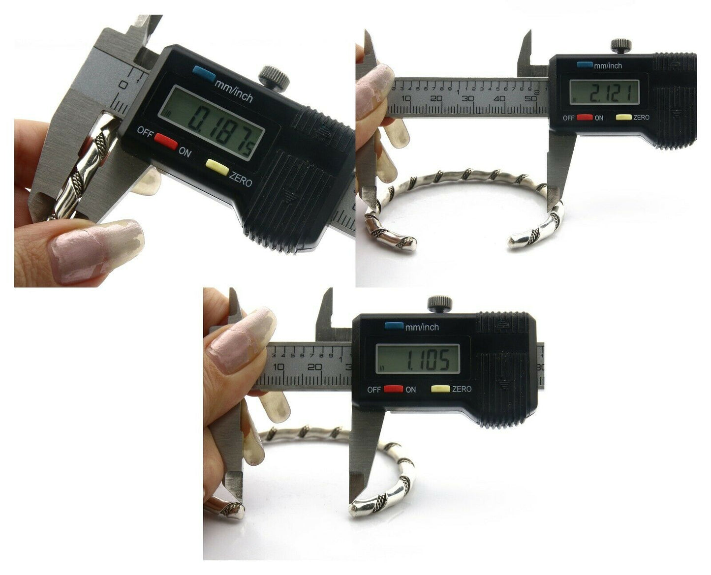 Navajo Bracelet .925 SOLID Silver Handmade Artist Tahe Circa Late 1980's