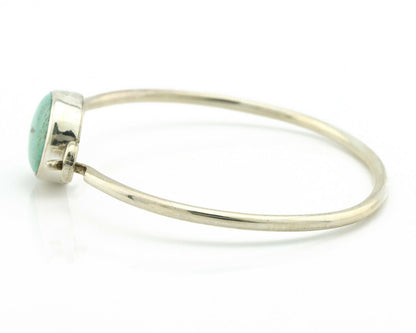 Navajo Bracelet .925 Silver Blue Arizona Turquoise Native American Artist C.90's