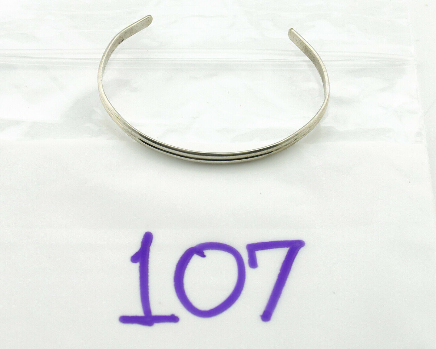 Navajo Toddler Child's Bracelet .925 Solid Silver Native American Artist C.80's