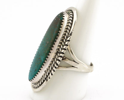 Navajo Ring 925 Silver Blue Turquoise Native Artist Signed Begay C.80s
