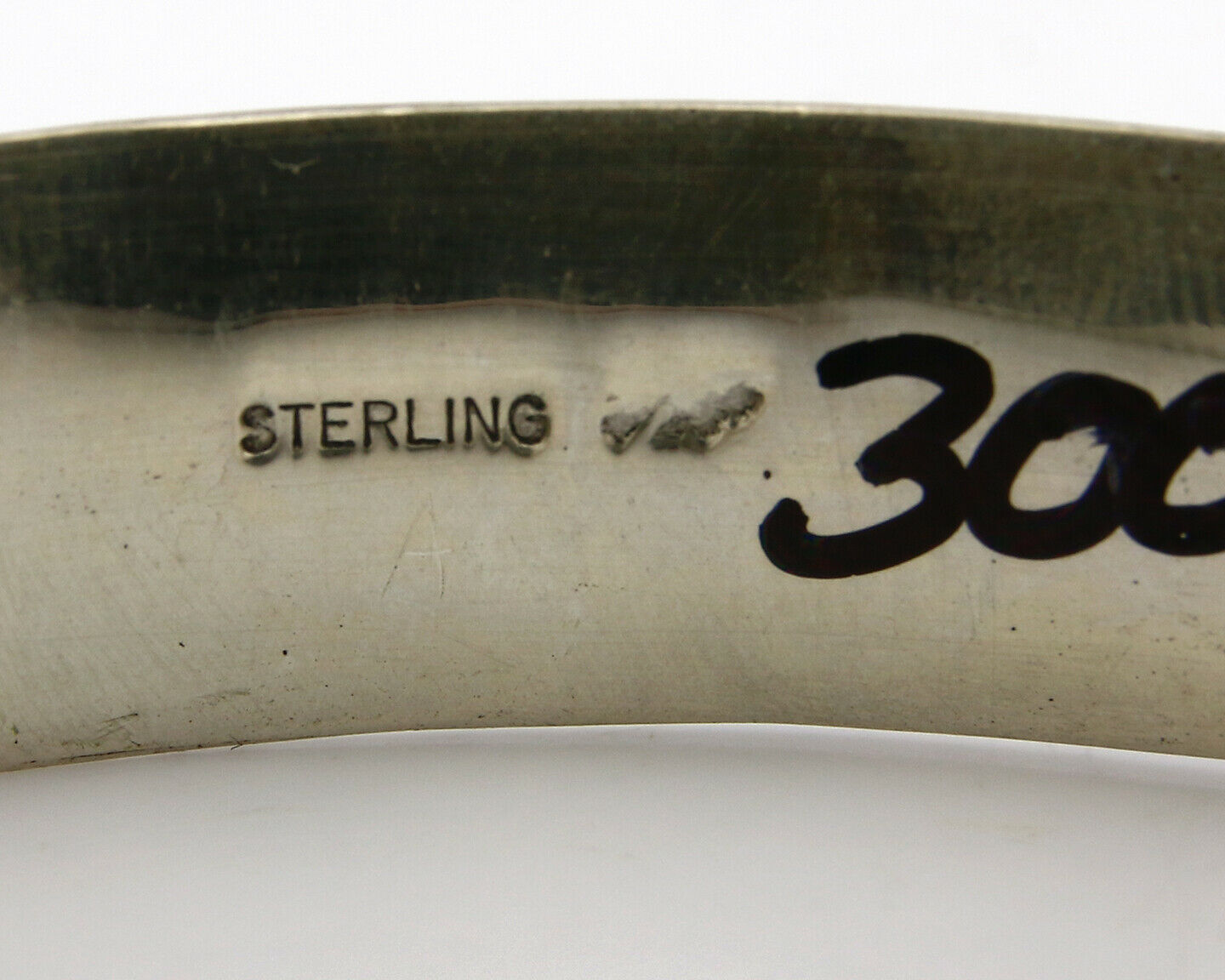 Navajo Bracelet .925 Silver Hand Stamped Artist Signed Kachina C.80's