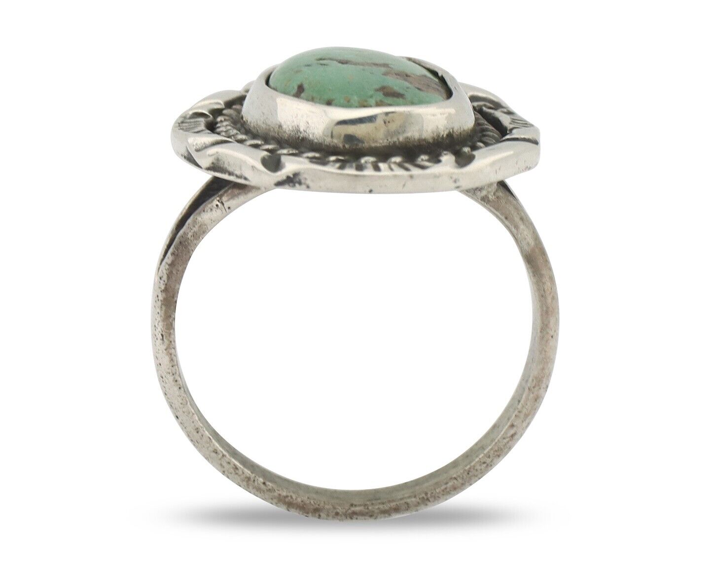 Navajo Handmade Ring 925 Silver Southwest Turquoise Native Artist C.80's