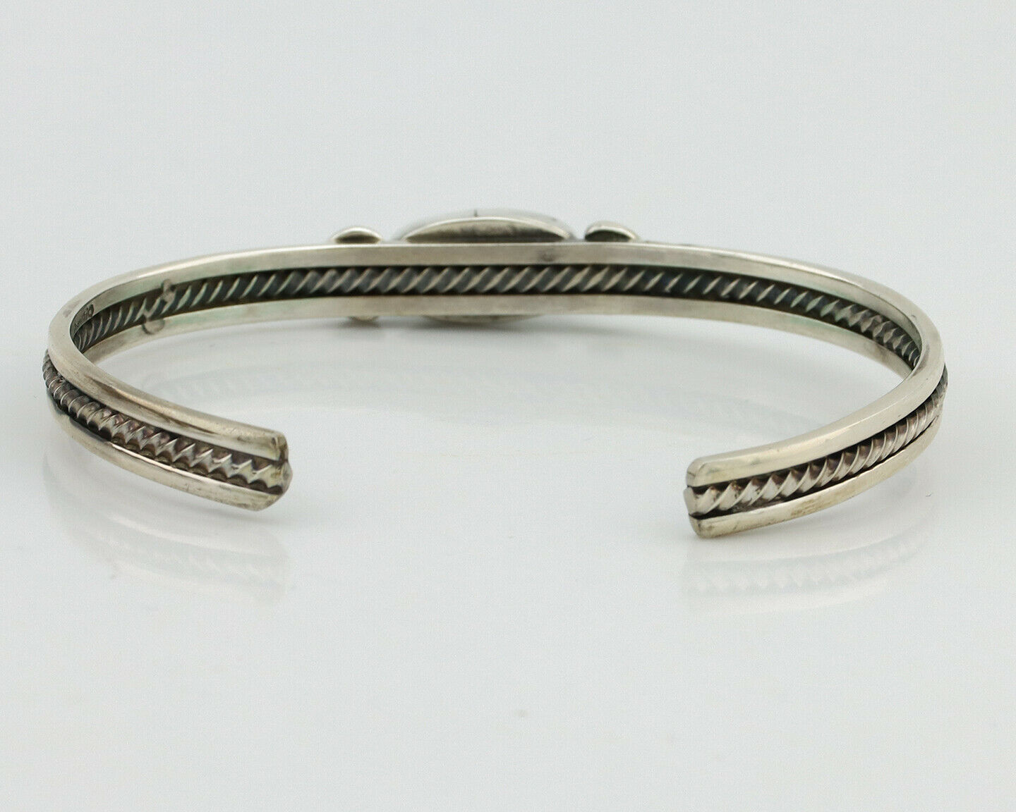 Women's Navajo .925 Silver Kingman Turquoise Artist Inca MFG Circa 1990's