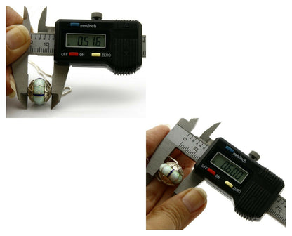 Women's Spinner Pendant .925 Silver Inlaid Opal & Lapis Necklace