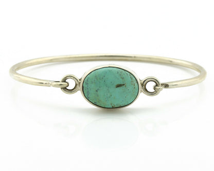 Navajo Bracelet .925 Silver Blue Arizona Turquoise Native American Artist C.90's