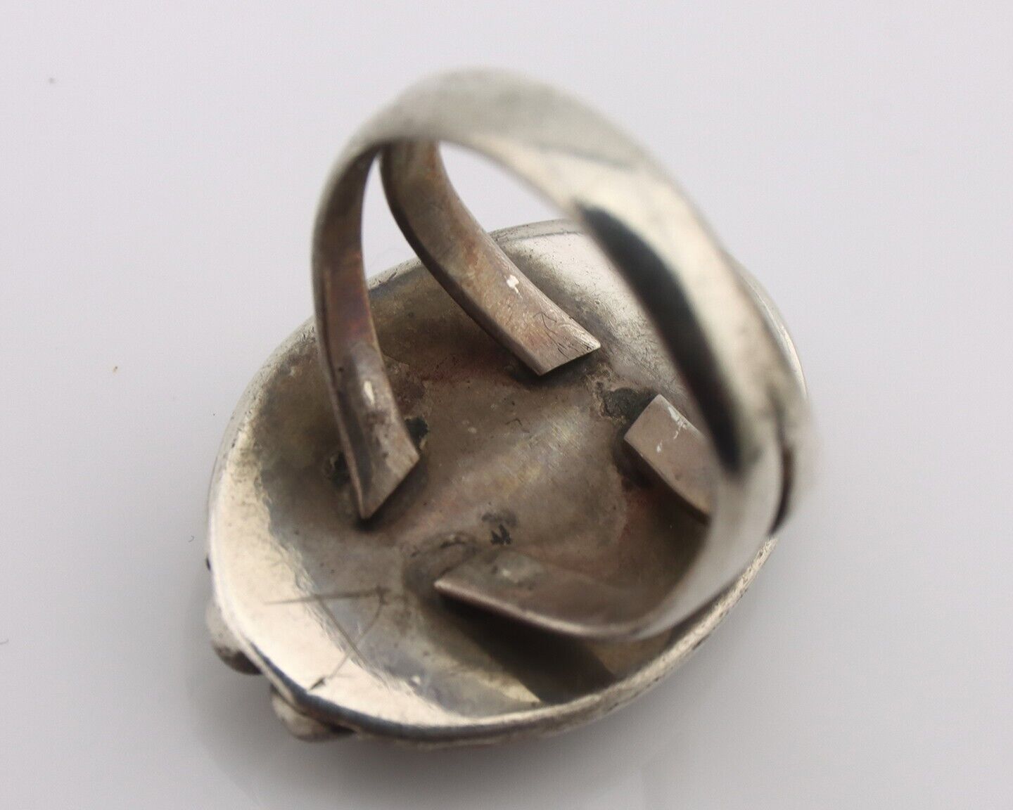 Navajo Handmade Ring 925 Silver Blue Southwest Turquoise Native Artist C.80's