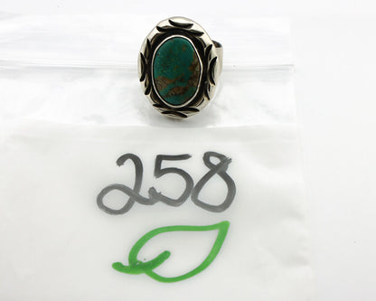 Navajo Ring 925 Silver Turquoise Mountain Artist Signed C Montoya C.80's