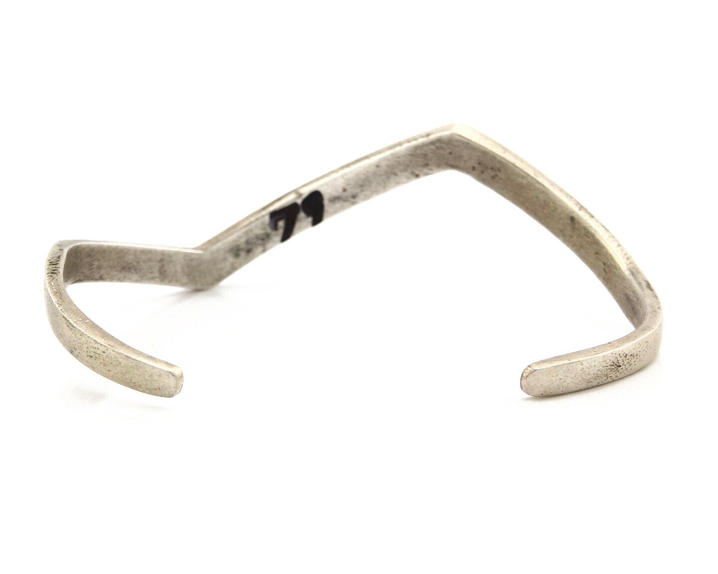 Navajo Bracelet .925 Silver Handmade Sand Cast Native American Artist Circa 70's