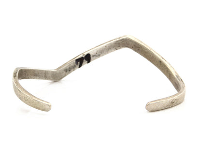 Navajo Bracelet .925 Silver Handmade Sand Cast Native American Artist Circa 70's