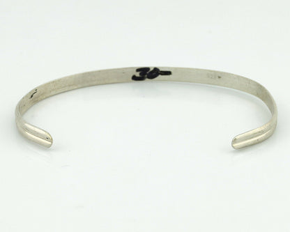 Navajo Bracelet SOLID .925 Silver Native American Artist C.80's