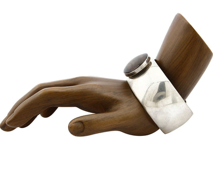 Santa Domingo Bracelet .925 Silver Picture Jasper Handmade Artist Signed C.80's