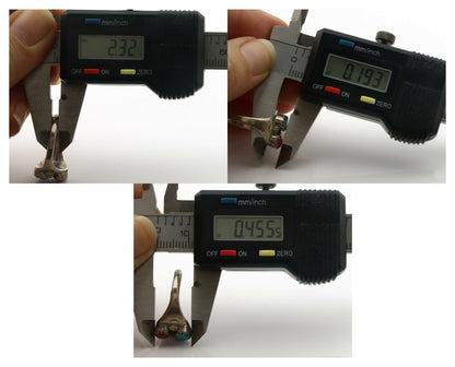 Zuni Ring .925 Silver Natural Turquoise & Coral Native American Artist C.1980's