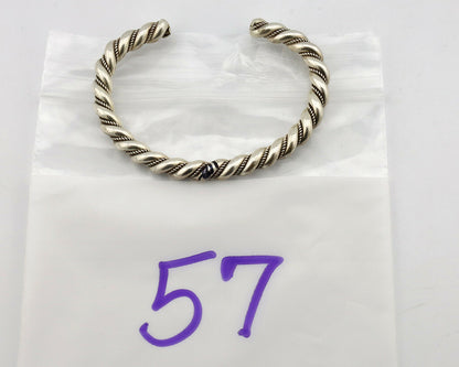 Navajo Handmade Bracelet .925 SOLID Silver Native American Artist Circa 1980's