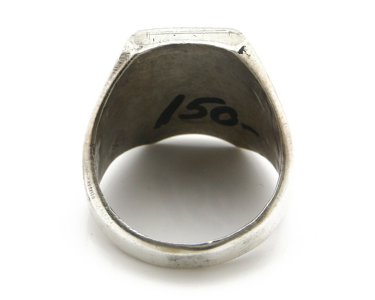 Navajo Road Runner Ring .925 Handmade Native American C.80's