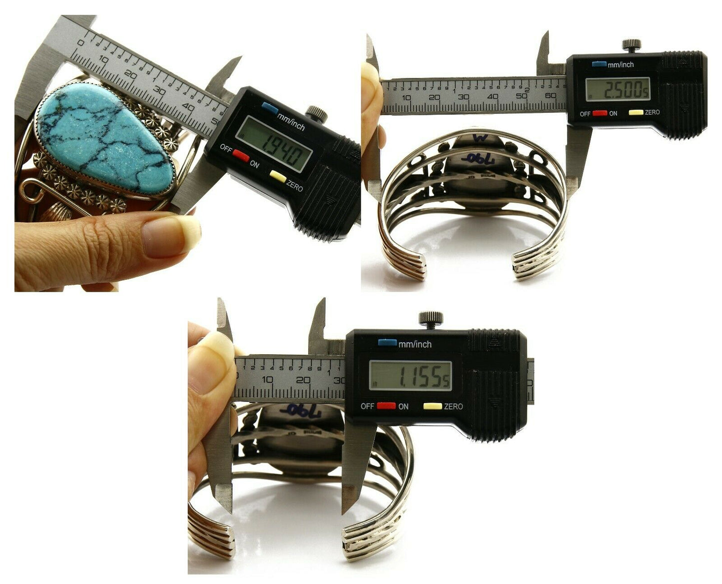 Women's Bracelet .925 Silver Turquoise Josephine Rojas