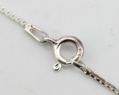 Navajo Kingman Turquoise Pendant .925 Silver Hand Stamped Signed Gecko C.80's