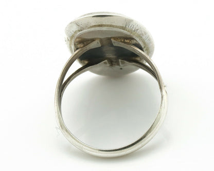 Navajo Ring .925 Silver Arizona Turquoise Native American Artist Handmade C.80's