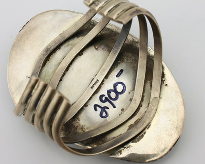 Women's Navajo .925 Silver Morenci Turquoise Native American Artist C.80's