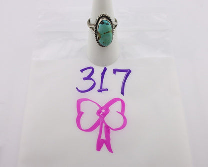 Navajo Handmade Ring 925 Silver Royston Turquoise Native Artist C.80's