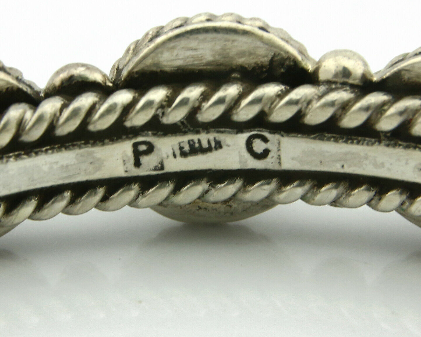 Navajo Bracelet .925 Silver Southwest Turquoise Cuff Artist PC C.80's