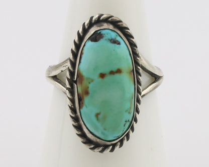 Navajo Handmade Ring 925 Silver Royston Turquoise Native Artist C.80's