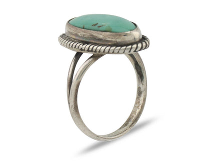Navajo Handmade Ring 925 Silver Arizona Turquoise Native Artist C.80's