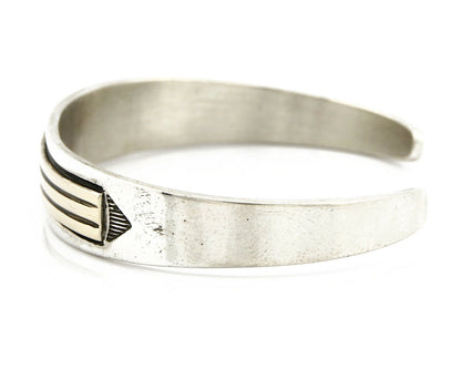 Navajo Bracelet .925 Silver & 14k Solid Gold MM Rogers and TAS Cuff C.80's