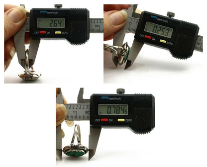 Navajo Ring .925 Silver Spiderweb Turquoise Handmade Native American Artist C80s