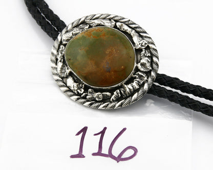 Navajo Bolo Tie .925 Silver Royster Turquoise C.80's Native American