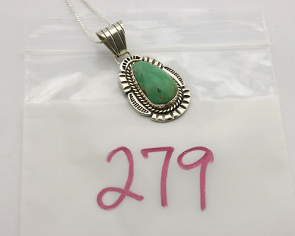 Navajo Necklace .925 Silver Kingman Turquoise Signed C Montoya C.1980's