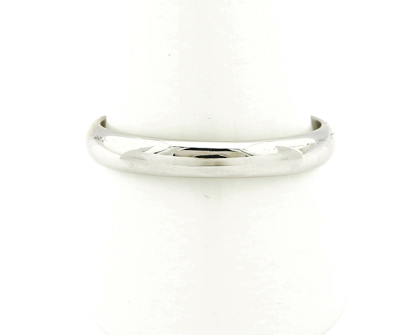 Wedding Band 18k Gold SOLID White 3.5 mm Wide Ring