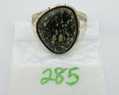 Navajo Bracelet .925 Silver Bisbee Variscite Turquoise Bracelet Benjamin Piaso