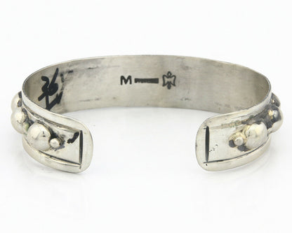 Navajo Bracelet .925 SOLID Silver Handmade Artist C Montoya C. 1980's
