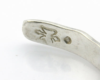 Navajo Bracelet .925 Silver Hand Stamped Arrow Head Artist Montoya C.80's
