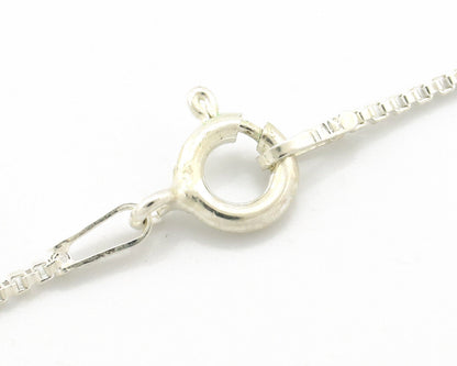 Navajo Necklace 925 Silver Kingman Turquoise Artist Signed Gecko C.80's