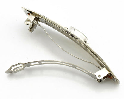 Navajo Hair Clip .925 Silver Globe Turquoise Barrette C.80's