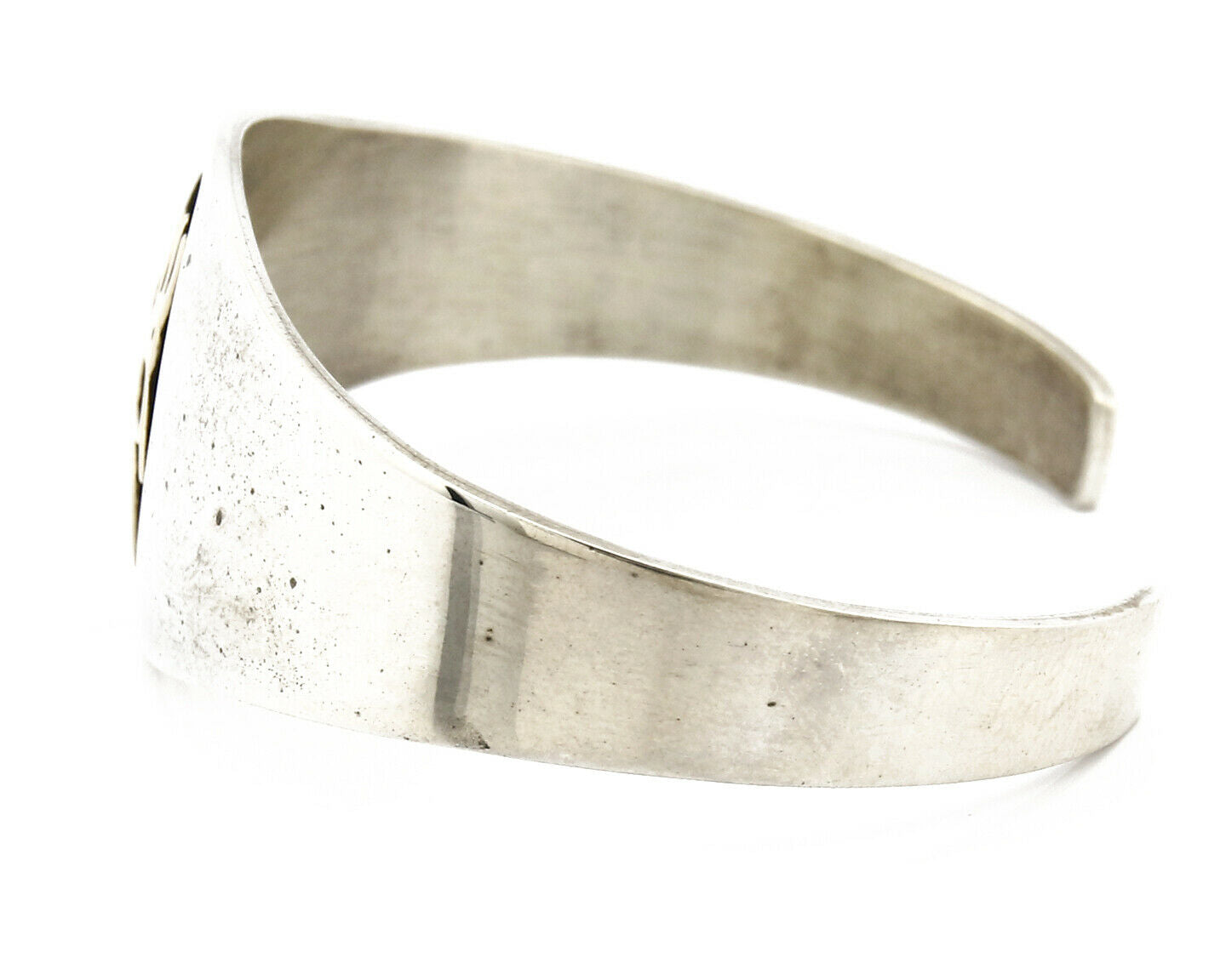 Navajo Bracelet .925 Silver & 14k Solid Gold MM Rogers and NJ Cuff C.80's