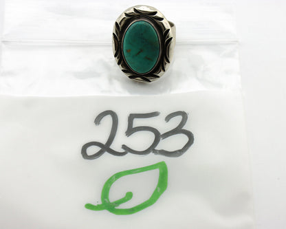 Navajo Ring 925 Silver Turquoise Mountain Artist Signed C Montoya C.80's