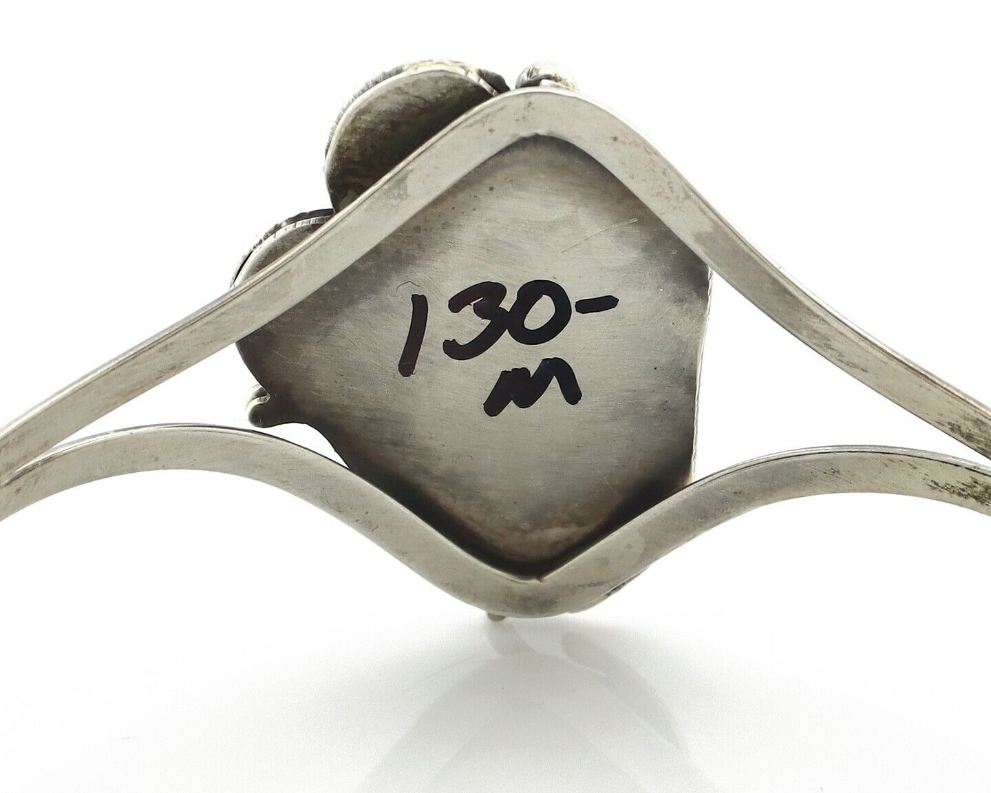 Navajo Bracelet 925 Silver Sleeping Beauty Turquoise Native Artist C.80's