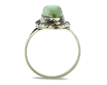 Navajo Ring .925 Silver Natural Turquoise Native American Artist C.80's