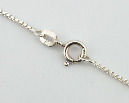 Navajo Pendant .925 Silver Pilot Mountain Turquoise Artist Signed DZ C.80's