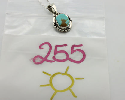 Navajo Necklace 925 Silver Kingman Turquoise Artist Signed Gecko C.80's