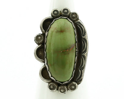 Navajo Ring .925 Silver Royston Turquoise Native American Artist C.1980's