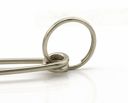 Navajo Handmade Key Chain .925 Silver Blue Turquoise & Coral Native Artist C80s