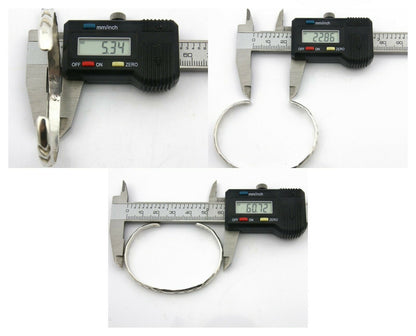 Navajo Bracelet .925 Silver Hand Stamped Arrow Head Artist Montoya C.80's