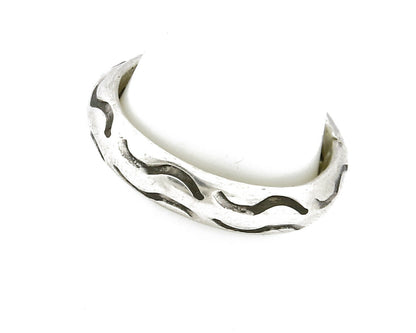 Women's Navajo Ring .925 SOLID Silver Hand Stamped Circa 1980's