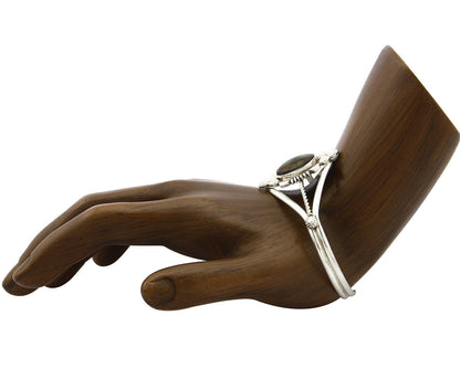 Women's Navajo Bracelet .925 Silver Royston Turquoise Signed Marie B C.80's