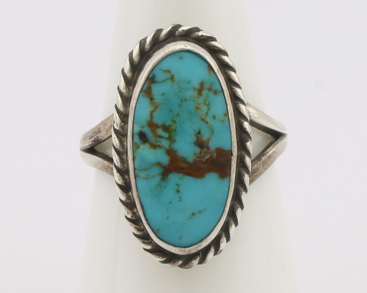 Navajo Handmade Ring 925 Silver Southwest Turquoise Native Artist C.80's