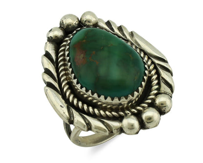 Navajo Ring .925 Silver Royston Turquoise Native Artist Signed C.80's