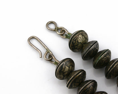 Women's Navajo Necklace .925 Silver Mercury Dime Squash C.70's